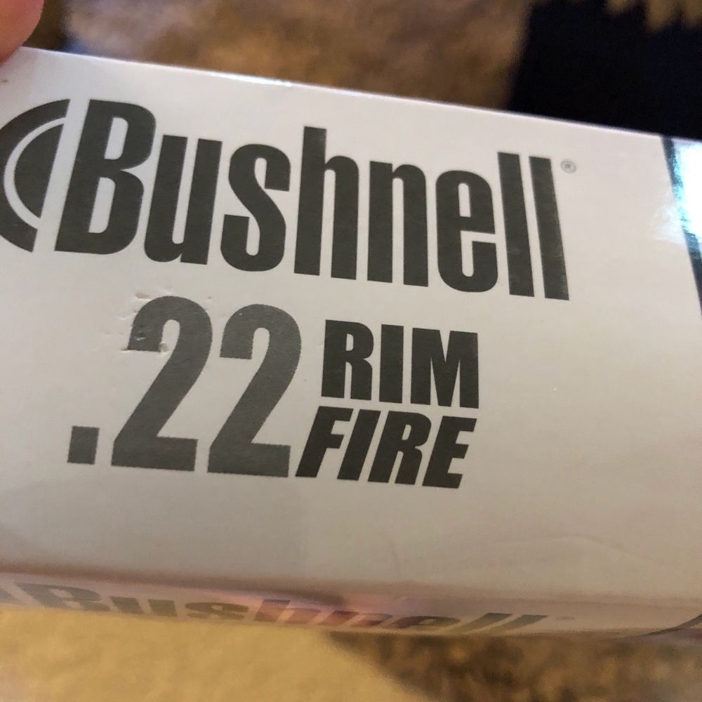 Bushnell White and Black .22 Rimfire Box - Bushnell